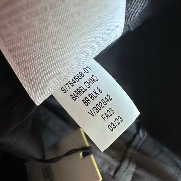 Banana Republic The Barrel Leg Chino Pant Black 8 754558 - Picture 9 of 12